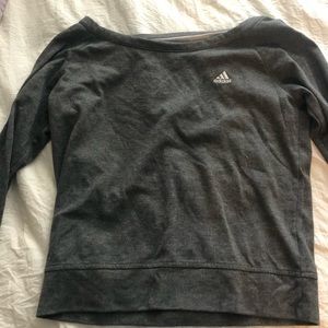 Cropped, Oversized Adidas workout top